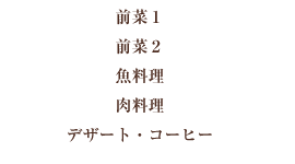 メニューB内容